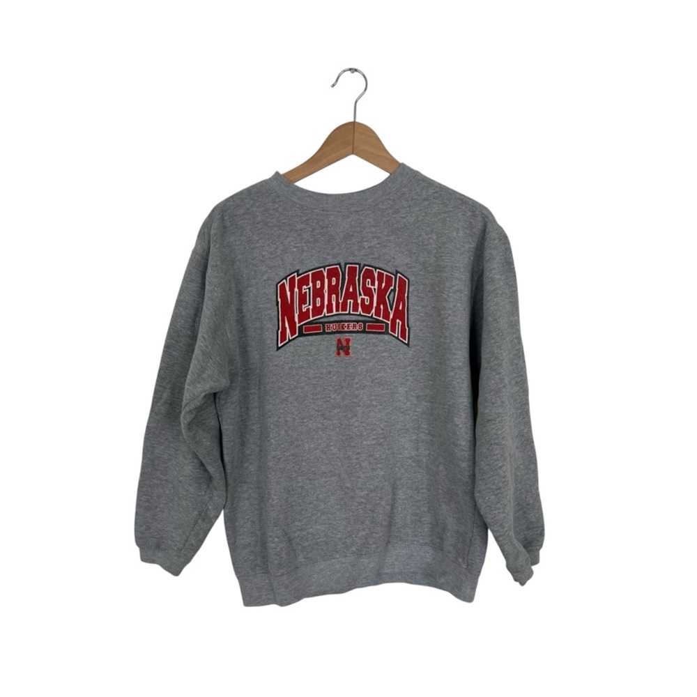 Nebraska Huskers Gray Sweater
